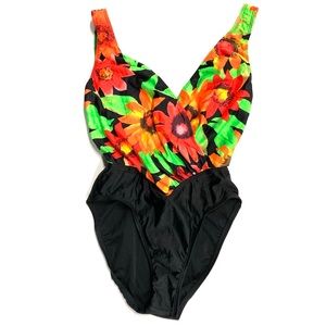NEW Vintage Neon High Cut Bathing Suit